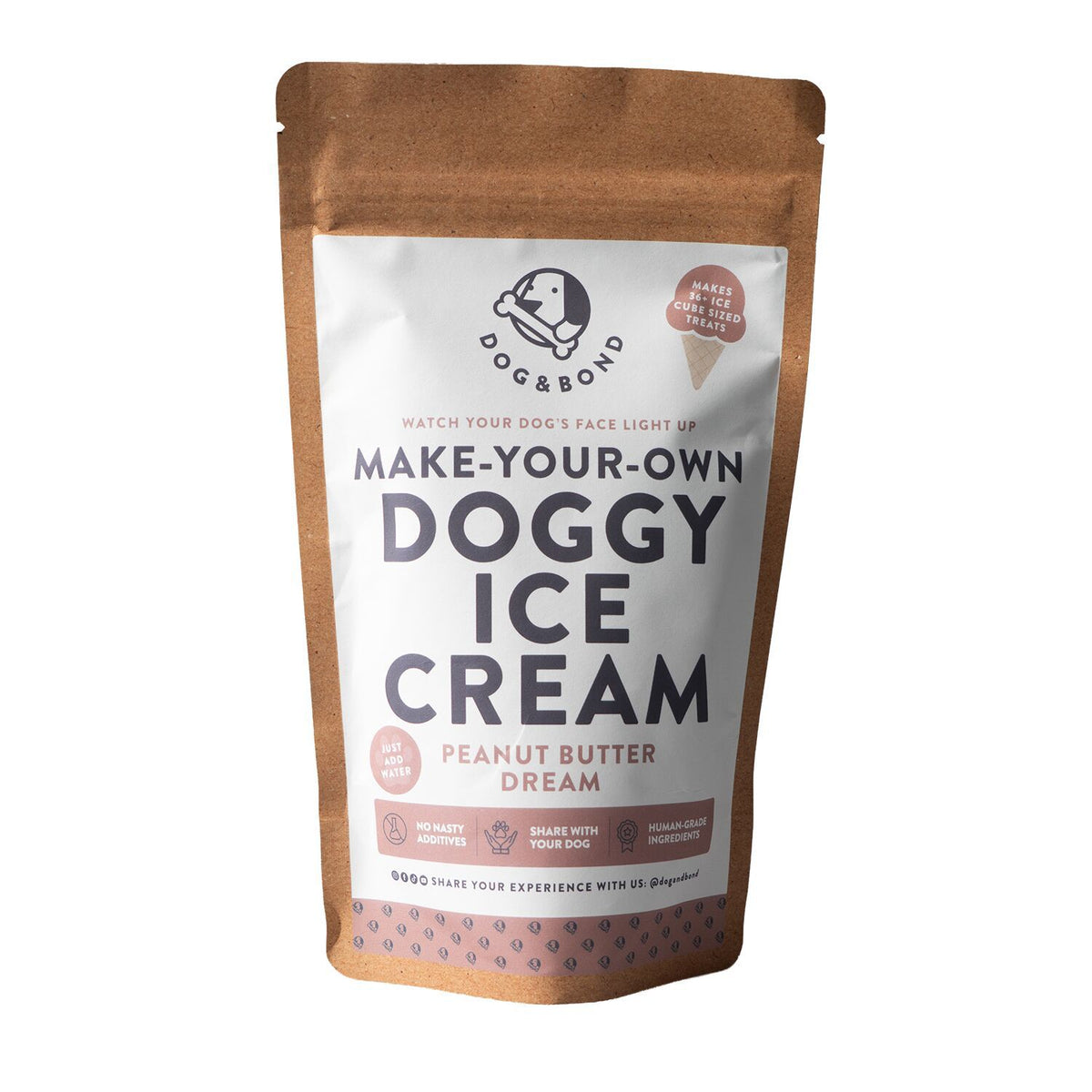 Dog & Bond Doggy Ice Cream Mix Peanut Butter 120g