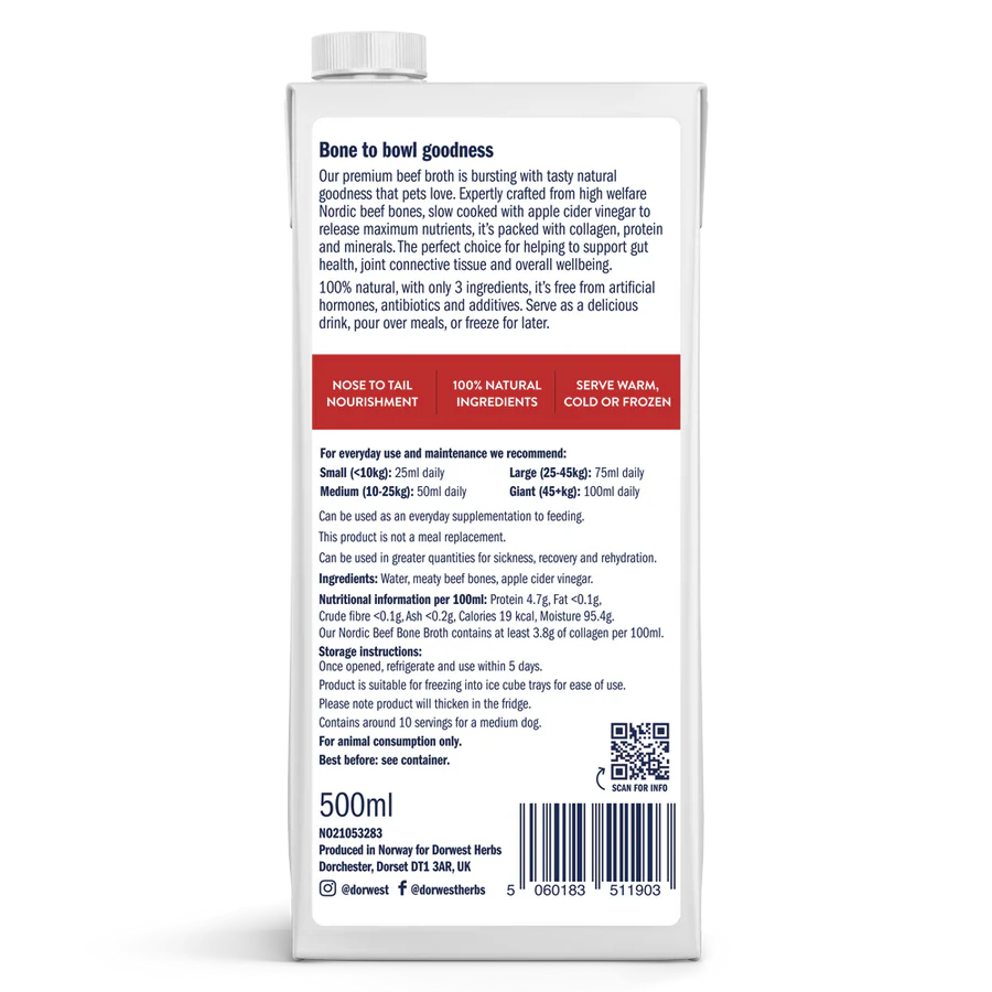 Dorwest Bone Broth Nordic Beef